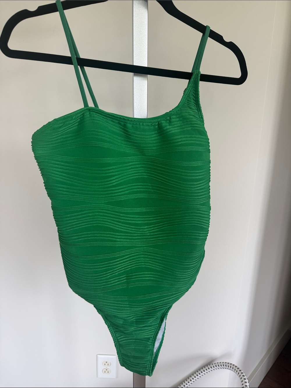 NWOT XL Green Textured One-Piece Swimsuit